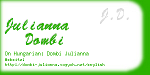 julianna dombi business card